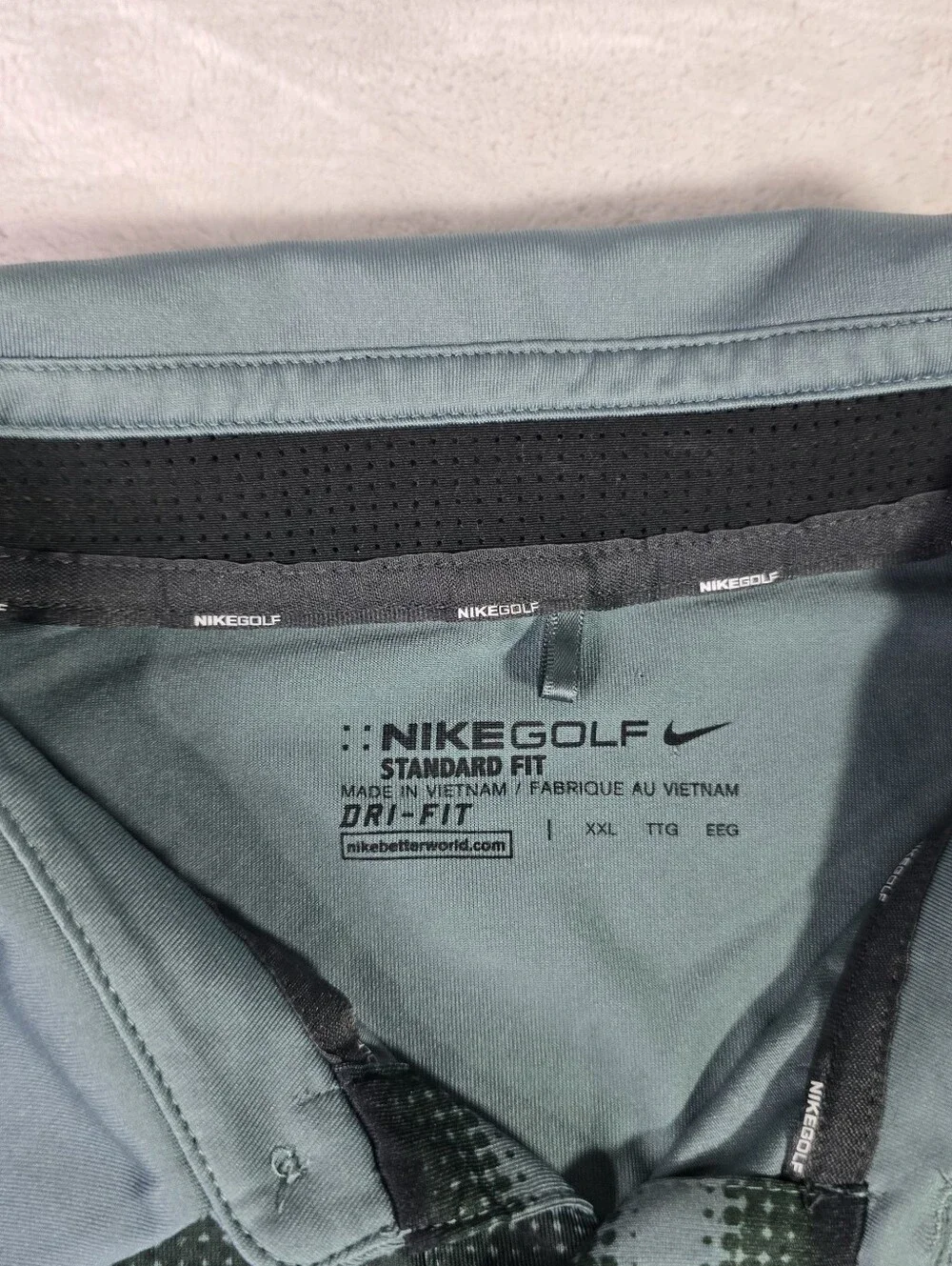 Nike Golf Standard Fir Polo Short Sleeve Sz 2XL